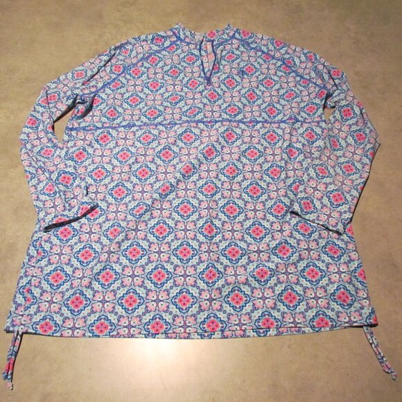 Coolibar Swim Shirt Rash Guard Size XL Long Sleeve UPF 50+ Sun Protection Zip - Picture 1 of 6